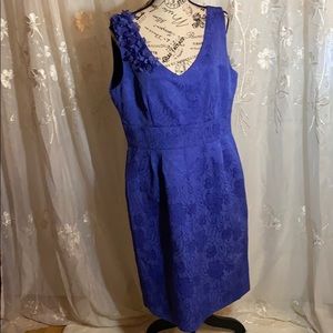 Tahari periwinkle sleeveless dress